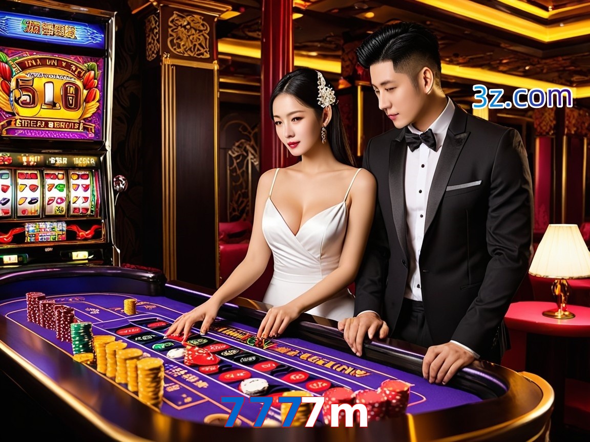 7777m cassino online com mesa de blackjack e dealer